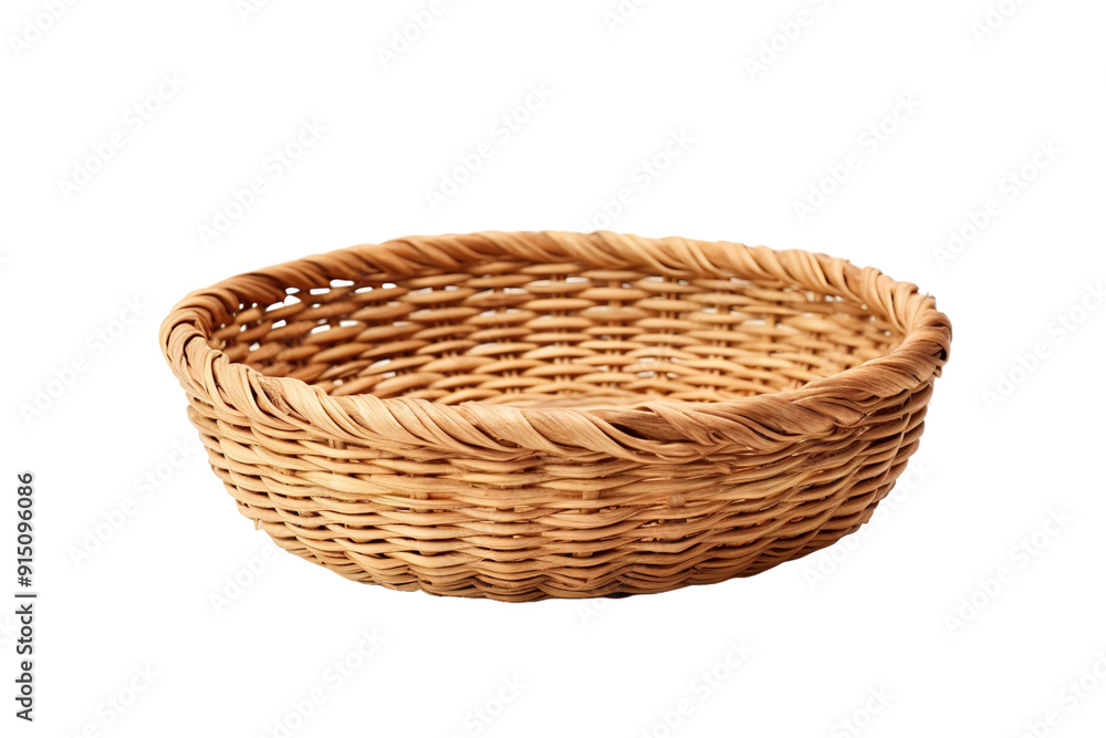 Elegant Handmade Wicker Basket Perfect for Fruit Display in a Rustic Kitchen Setting on Transparent PNG Background. Elegant Handmade Wicker Basket Perfect for Fruit Display in a Rustic Kitchen Setting on Transparent PNG Background.
