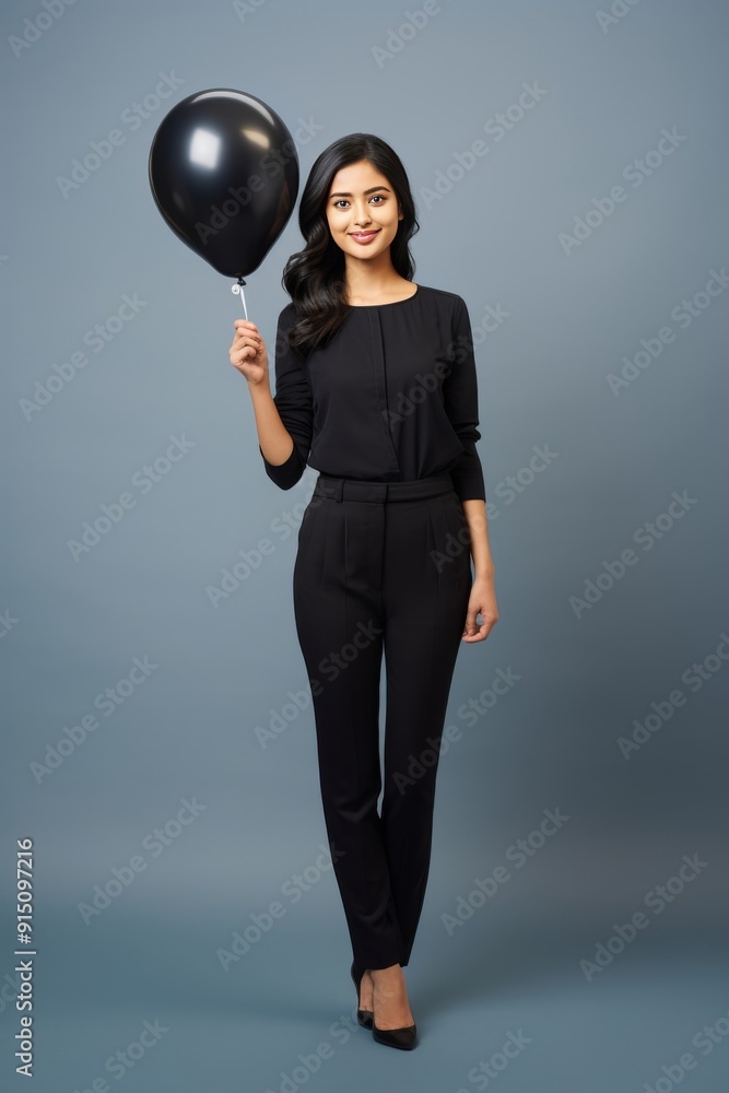 woman with balloons woman with balloons