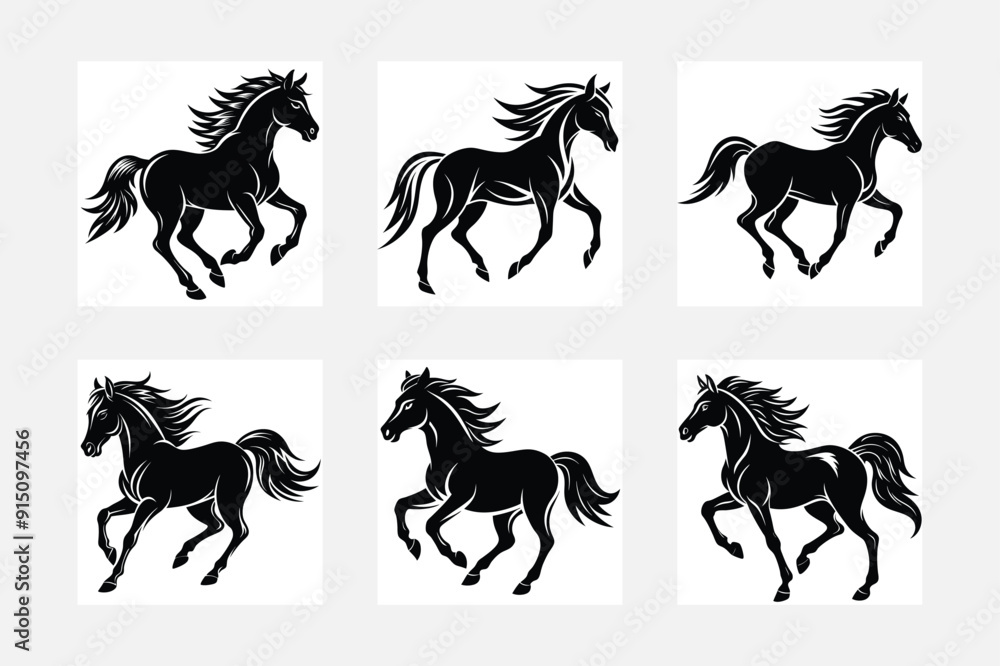 Graceful horse silhouettes for elegant decor
Graceful horse silhouettes for elegant decor