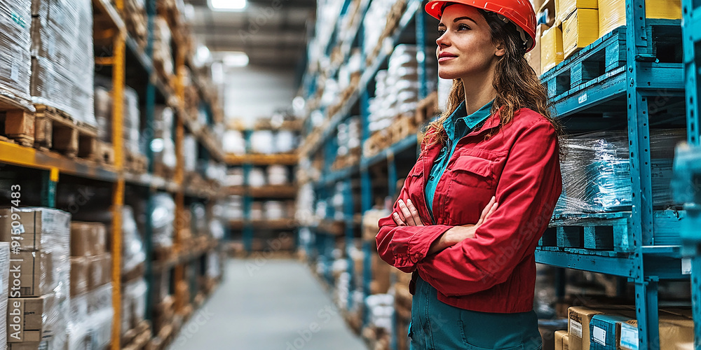 Fototapeta premium Logistics, warehouses and transportation