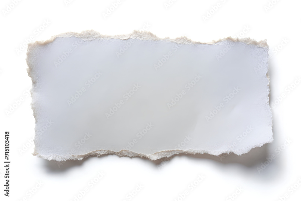 White torn paper isolated over white White torn paper isolated over white