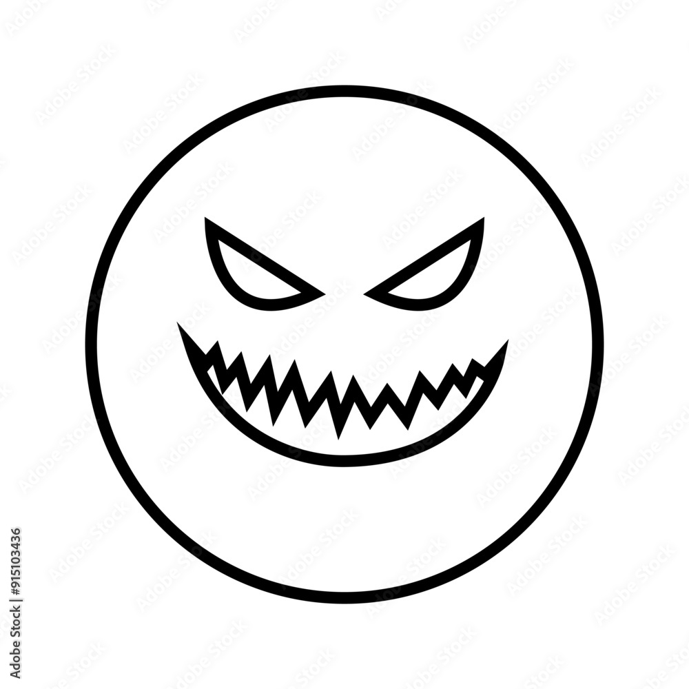 Halloween face icon vector. Scary face illustration sign. Funny Face symbol. Pumpkin face logo. Halloween face icon vector. Scary face illustration sign. Funny Face symbol. Pumpkin face logo.
