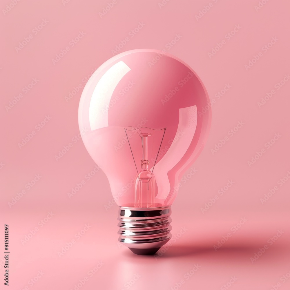 Pink light bulb, lamp mockup, lightbulbs banner, minimal light bulbs with copy space, creativity idea Pink light bulb, lamp mockup, lightbulbs banner, minimal light bulbs with copy space, creativity idea