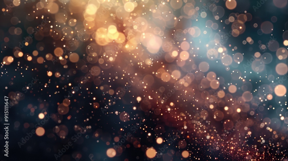 Glittering bokeh particles in abstract background. Glittering bokeh particles in abstract background.