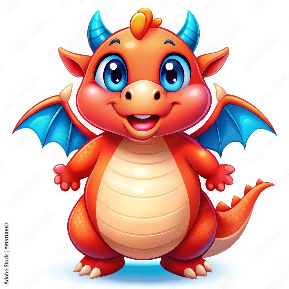 dragon on a white background dragon on a white background