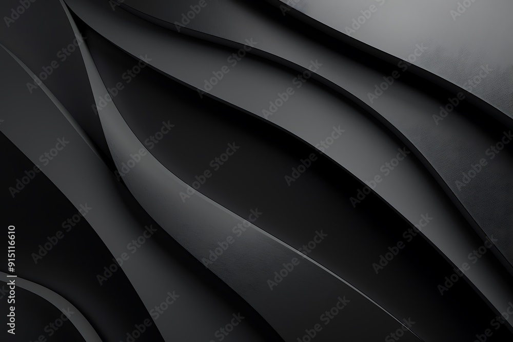 Abstract Black Curves Abstract Black Curves