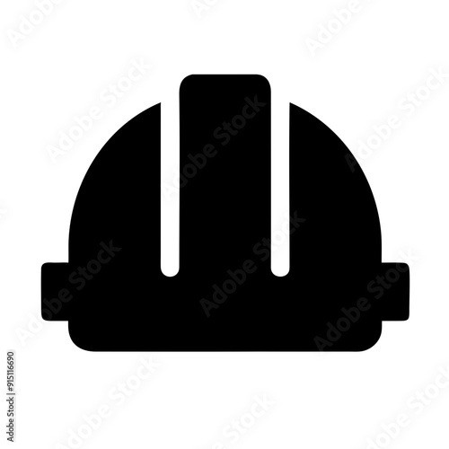 Helmet icon. construction helmet icon. Safety helmet. isolated on white and black background. vector