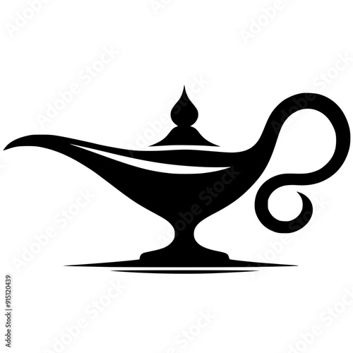 Silhouette of Aladdin's lamp