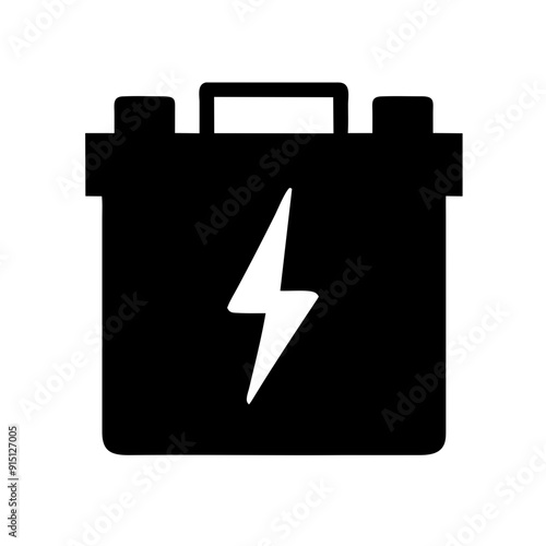 EV car battery electric vehicle power technology renewable energy automotive rechargeable cell pictogram 