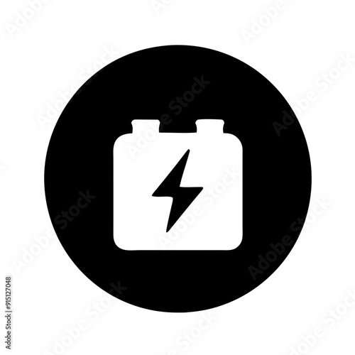EV car battery electric vehicle power technology renewable energy automotive rechargeable cell pictogram 