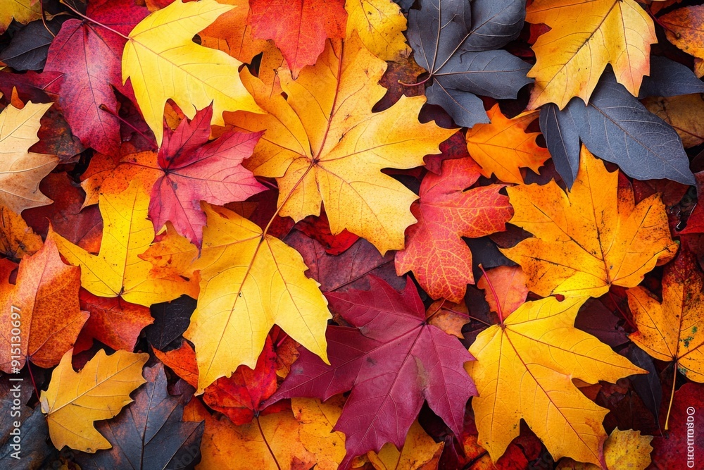 Background group autumn orange leaves. Background group autumn orange leaves.