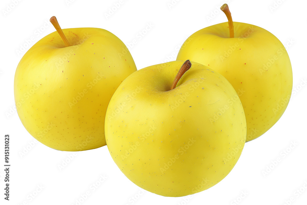 3 apples, a red apple on the left, a green and a yellow in between, isolated on white transparent background. 3 apples, a red apple on the left, a green and a yellow in between, isolated on white transparent background.