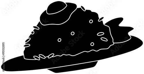 rice illustration food silhouette lunch logo egg icon meal outline chinese onion plate curry restaurant spicy asian pepper dish shape chicken cooked hot for vector graphic background