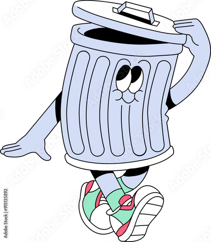 Trash Can Illustration