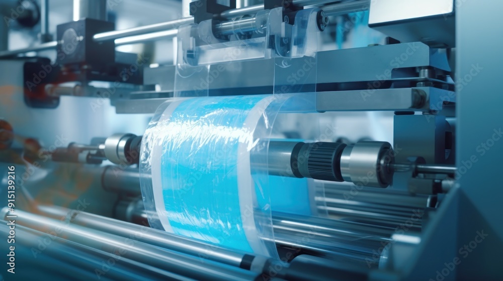Automated Packaging Machine in Action Automated Packaging Machine in Action