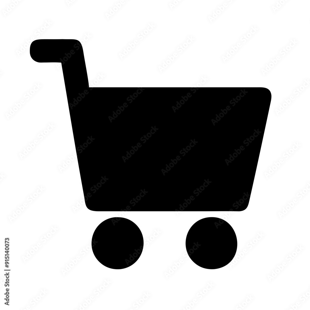 Shopping cart line art icon for apps and websites Shopping cart line art icon for apps and websites