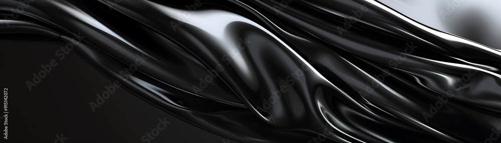 Fototapeta premium Black Fabric Abstract Texture