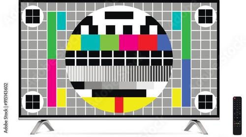 Realistic tv screen. Smart tv mockup. Blank television template.