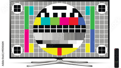 No signal TV, Television test screen