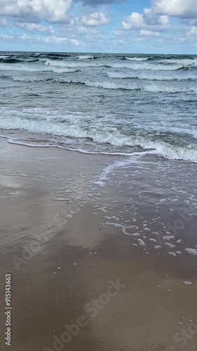 Wallpaper Mural nice waves on the beach Torontodigital.ca