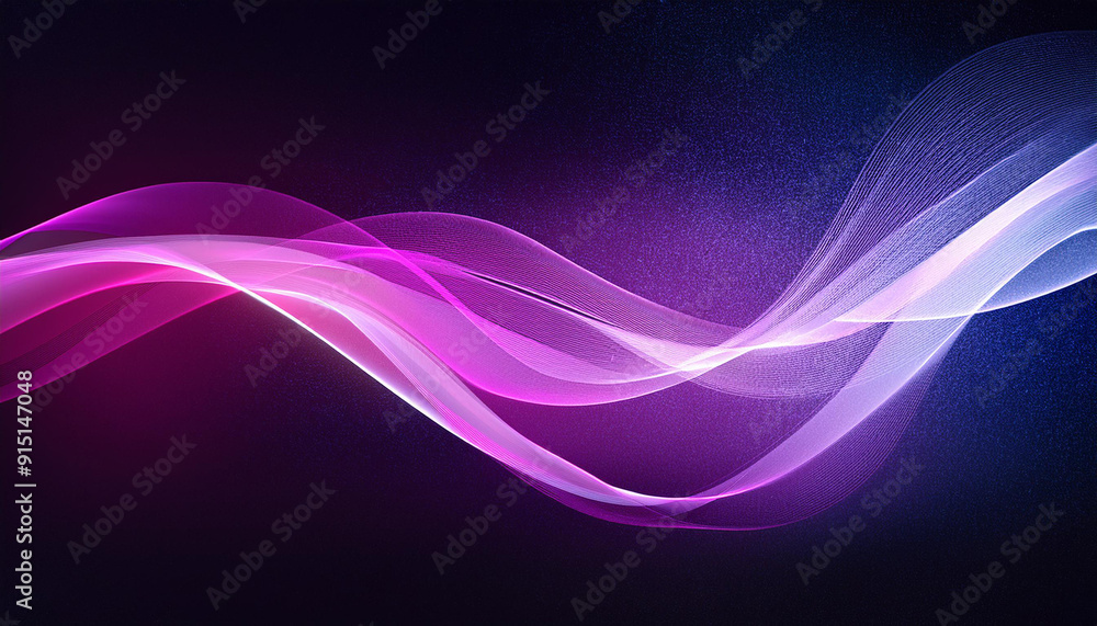 Elegant Waves of Light. Abstract Neon Pink and Purple Fluid Lines Flowing Gracefully on a Dark Textured Background, Movement Energy Elegant Waves of Light. Abstract Neon Pink and Purple Fluid Lines Flowing Gracefully on a Dark Textured Background, Movement Energy