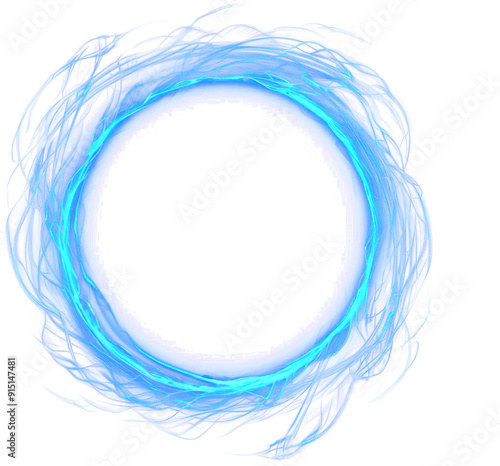 Bright blue ring