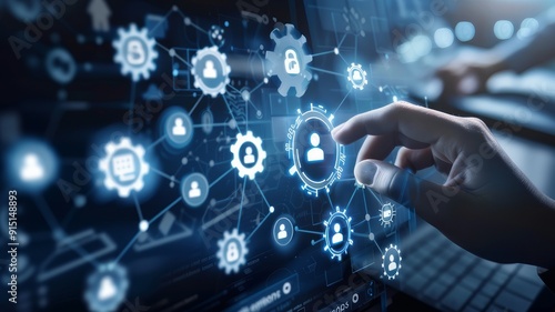 Power soft skills, multi skills responsibility HR human resources concept. personal attribute development, digital Personality, problem solving, adaptability, leadership, creativity, collaboration