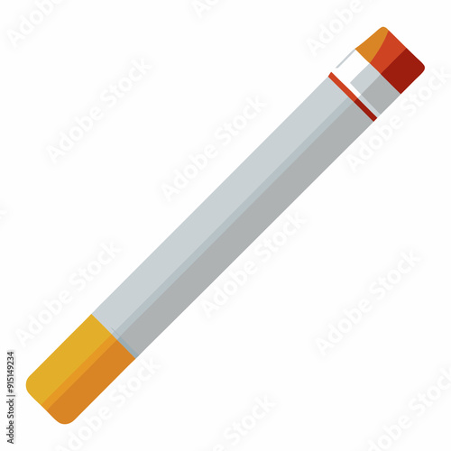 An unlit cigarette art vector