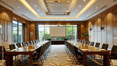 The hotels meeting room offers a modern