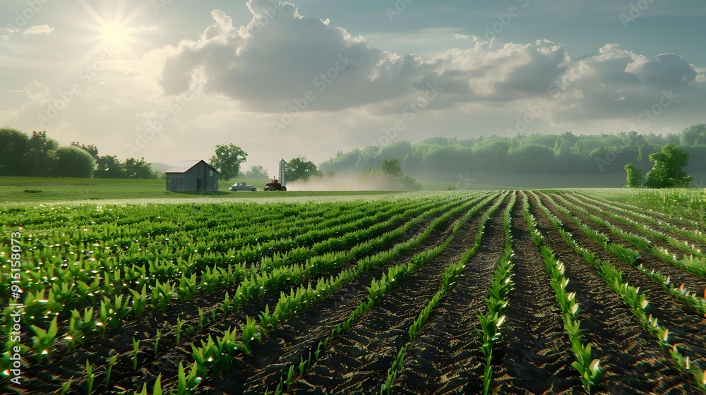 The plot is well groomed with green shoots The plot is well groomed with green shoots