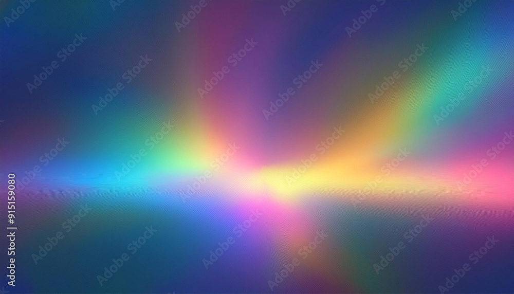 Abstract Holographic Rainbow Flare Background with Blurred Light Refraction Overlay Abstract Holographic Rainbow Flare Background with Blurred Light Refraction Overlay