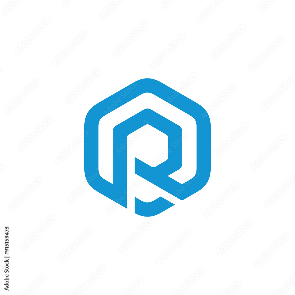 Hexagon Letter R Logo design vector template Hexagon Letter R Logo design vector template