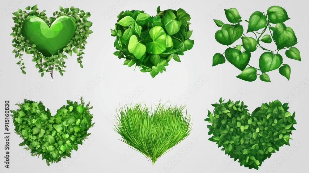 Green Hearts: A Celebration of Nature's Beauty Green Hearts: A Celebration of Nature's Beauty