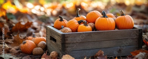 A rustic basket filled with...