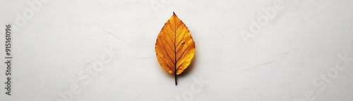 A delicate golden leaf rest...