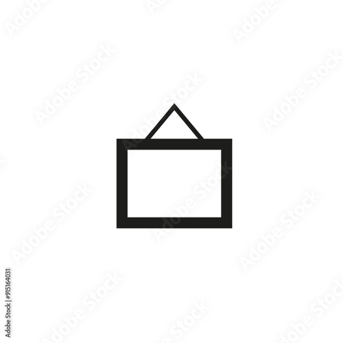 Picture frame outline icon. linear style sign for mobile concept and web design. Photo frame simple line vector icon. Symbol, logo illustration. Pixel perfect vector graphics