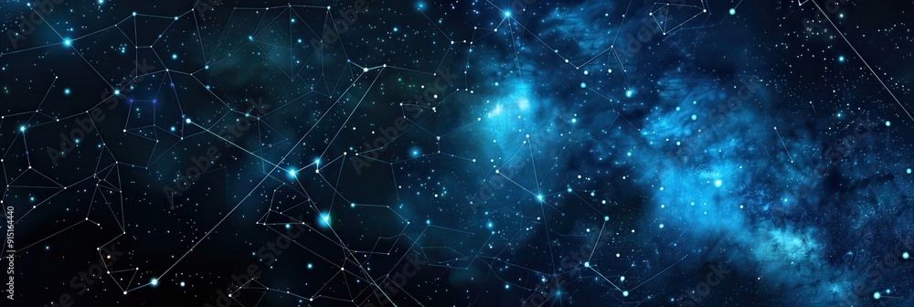 Constellation. Abstract Art of Famous Astrological Constellations in the Mysterious Universe Constellation. Abstract Art of Famous Astrological Constellations in the Mysterious Universe