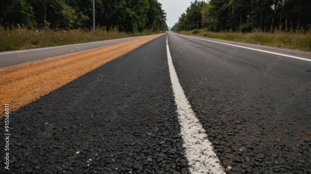 Asphalt road isolated on white background or transparent PNG Asphalt road isolated on white background or transparent PNG