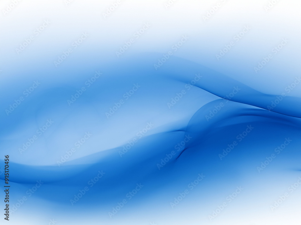 Fototapeta premium Modern abstract blue blurred wave pattern dynamic motion luxury decorative background texture 