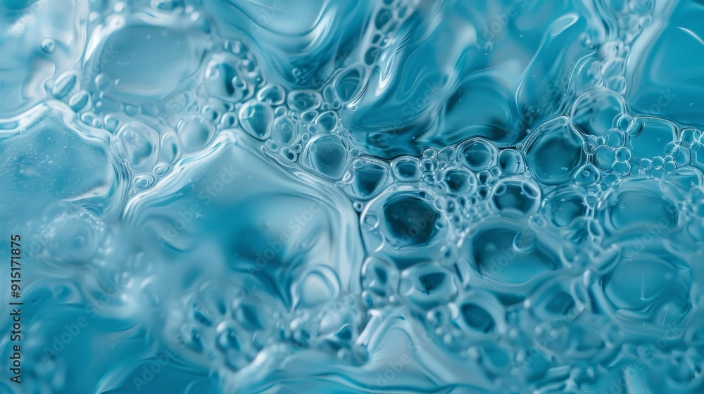 A close up of a blue water surface, a microscopic photo, unsplash A close up of a blue water surface, a microscopic photo, unsplash