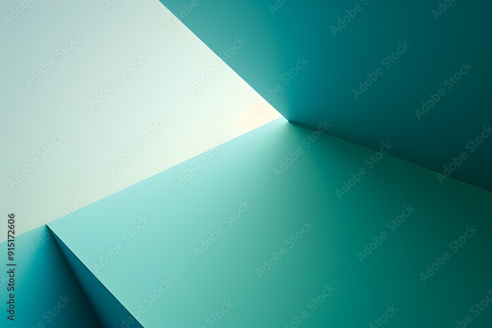 Blue and green gradient background, simple, minimalist style, light blue and turquoise color scheme, diagonal composition, blurred edges, high resolution, high definition. Minimalist style with geomet Blue and green gradient background, simple, minimalist style, light blue and turquoise color scheme, diagonal composition, blurred edges, high resolution, high definition. Minimalist style with geomet