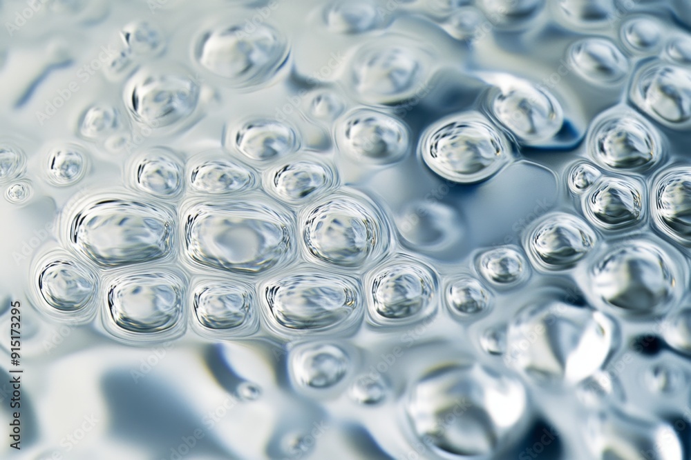 Macro shot of block copolymer in an emulsion, illustrating the formation of stable droplets. High-resolution, detailed textures, crisp focus Macro shot of block copolymer in an emulsion, illustrating the formation of stable droplets. High-resolution, detailed textures, crisp focus
