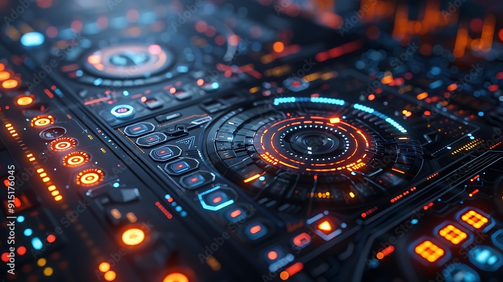 Fototapeta premium A sophisticated 3D render of an ROI measurement scene, integrating various metrics and calculations, high-contrast colors, elegant design, user-friendly layout, dynamic elements,