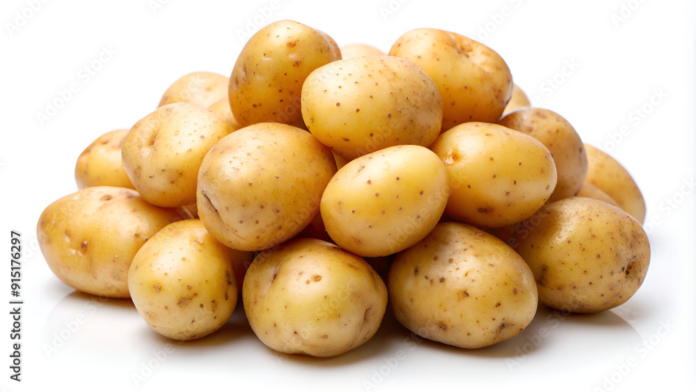 potatoes isolated on white background potatoes isolated on white background