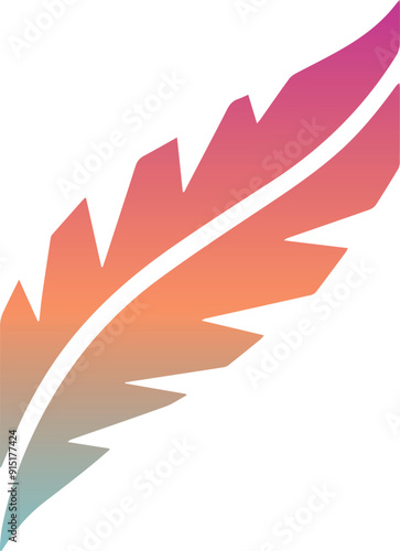 Pen symbol. Flat design, vector