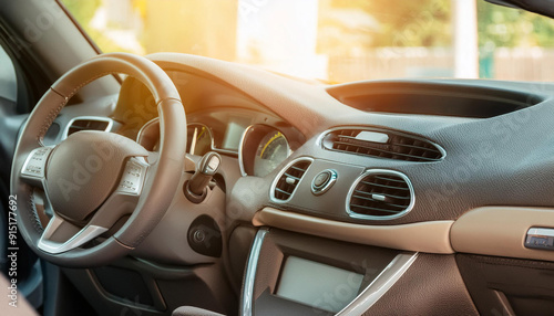 Close-Up of a Vehicle Interior photo