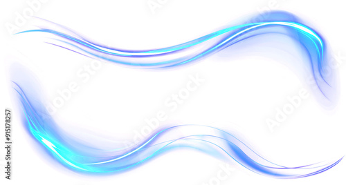 Abstract blue glow