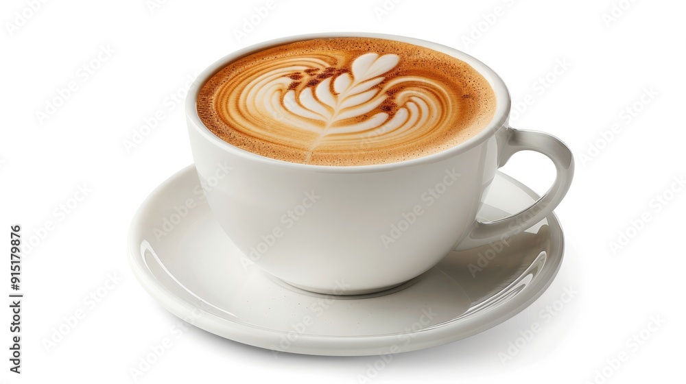 Customer enjoying a cup of coffee at a table, cozy cafe interior Customer enjoying a cup of coffee at a table, cozy cafe interior