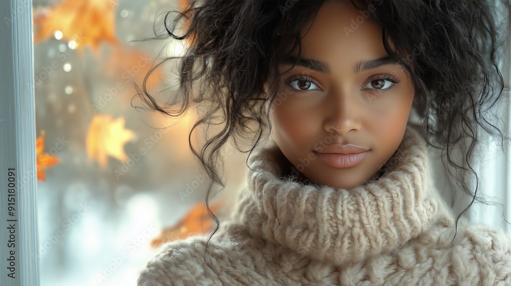 Cozy Autumn Portrait of Young Woman in Knitted Sweater, Soft Warm Lighting, Beige and Orange Tones, Close-Up Composition, Suitable for Fall and Lifestyle Content, Ideal for Fashion and Seasonal Market Cozy Autumn Portrait of Young Woman in Knitted Sweater, Soft Warm Lighting, Beige and Orange Tones, Close-Up Composition, Suitable for Fall and Lifestyle Content, Ideal for Fashion and Seasonal Market