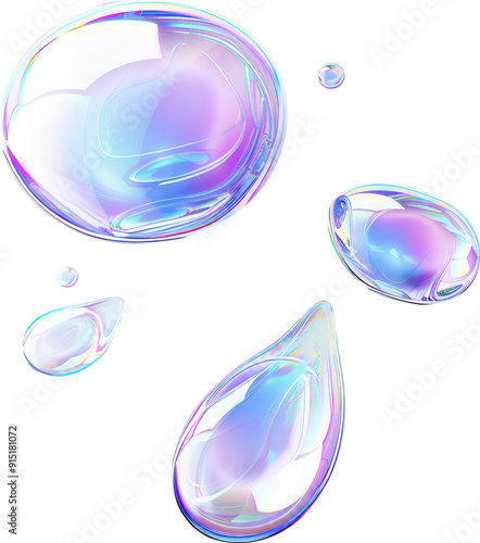 Iridescent bubbles